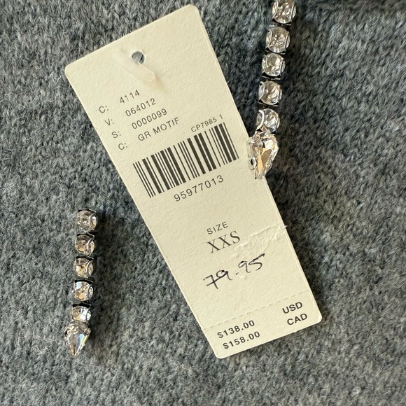 Maeve Twofer Embellished Sweater Vest Top XXS - Picture 11 of 13
